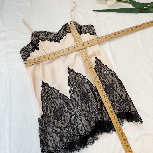 Victoria’s Secret Silk Lace Slip Dress Glam Romantic Black Nude L Nightwear - Picture 12 of 12